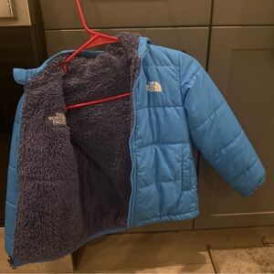The North Face Light Blue Fleece-Lined Jacket